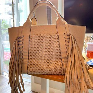 HENRI BENDEL The Fringe Whipstitch Brunch Tote
